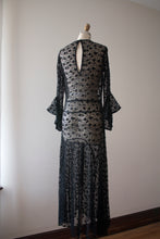 Load image into Gallery viewer, vintage 1930s black lace dress