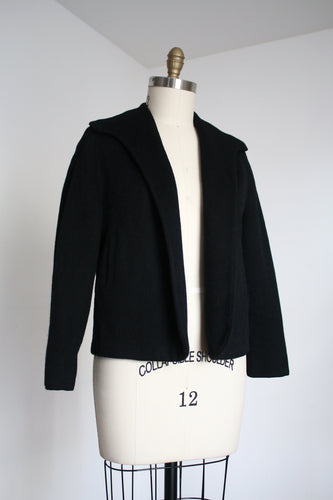 vintage 1950s black jacket {m}