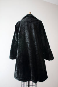 MARKED DOWN vintage 1920s faux fur coat