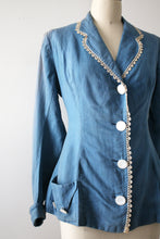 Load image into Gallery viewer, antique 1910s blue jacket
