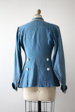 Load image into Gallery viewer, antique 1910s blue jacket