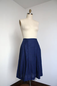 vintage 1940s blue skirt set {m}