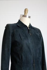vintage 1940s suede jacket {L}