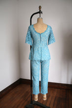 Load image into Gallery viewer, vintage 1960s lace pant set {xs}