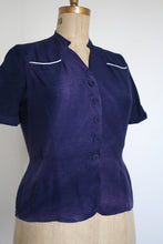 Load image into Gallery viewer, vintage 1940s leisurewear top {XL}