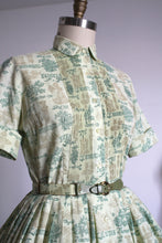 Load image into Gallery viewer, vintage 1950s shirtwaist dress {m}