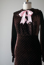 Load image into Gallery viewer, vintage 1930s silk velvet dress