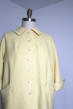 Load image into Gallery viewer, vintage 1950s yellow coat {L}