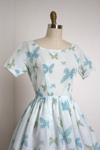 vintage 1960's Butterfly dress {S}