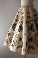 Load image into Gallery viewer, vintage 1950s novelty Butterfly insect circle skirt