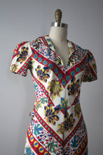 Load image into Gallery viewer, vintage 1930s novelty leaf dress