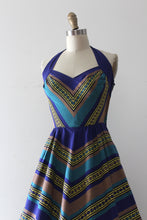 Load image into Gallery viewer, vintage 1950s halter dress