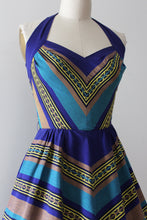 Load image into Gallery viewer, vintage 1950s halter dress