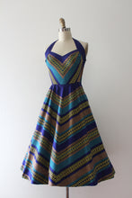 Load image into Gallery viewer, vintage 1950s halter dress