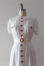 Load image into Gallery viewer, vintage 1930s white dress