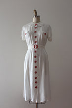 Load image into Gallery viewer, vintage 1930s white dress
