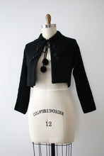 Load image into Gallery viewer, vintage 1950s cotton bolero sweater