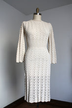 Load image into Gallery viewer, vintage 1930s cream knit dress {xs-l}