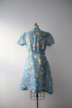 Load image into Gallery viewer, NOS vintage 1930s blue floral dress