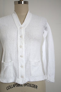 DEADSTOCK vintage 1940s terry cloth sweater