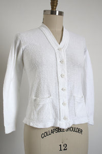 DEADSTOCK vintage 1940s terry cloth sweater