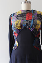 Load image into Gallery viewer, vintage 1930s devore velvet dress