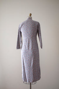 CLEARANCE vintage 1940s novelty print Cheongsam dress