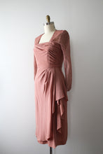 Load image into Gallery viewer, vintage 1940s rayon and lace dress