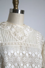 Load image into Gallery viewer, antique 1900s lace blouse {xs}