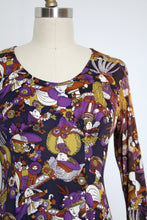 Load image into Gallery viewer, MARKED DOWN vintage 1960s novelty mini dress {S/M}