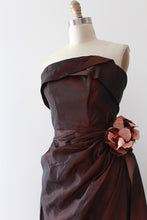 Load image into Gallery viewer, vintage 1950s Emma Domb evening dress