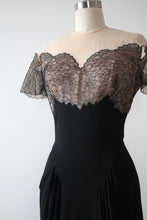 Load image into Gallery viewer, vintage 1940s Emma Domb evening gown