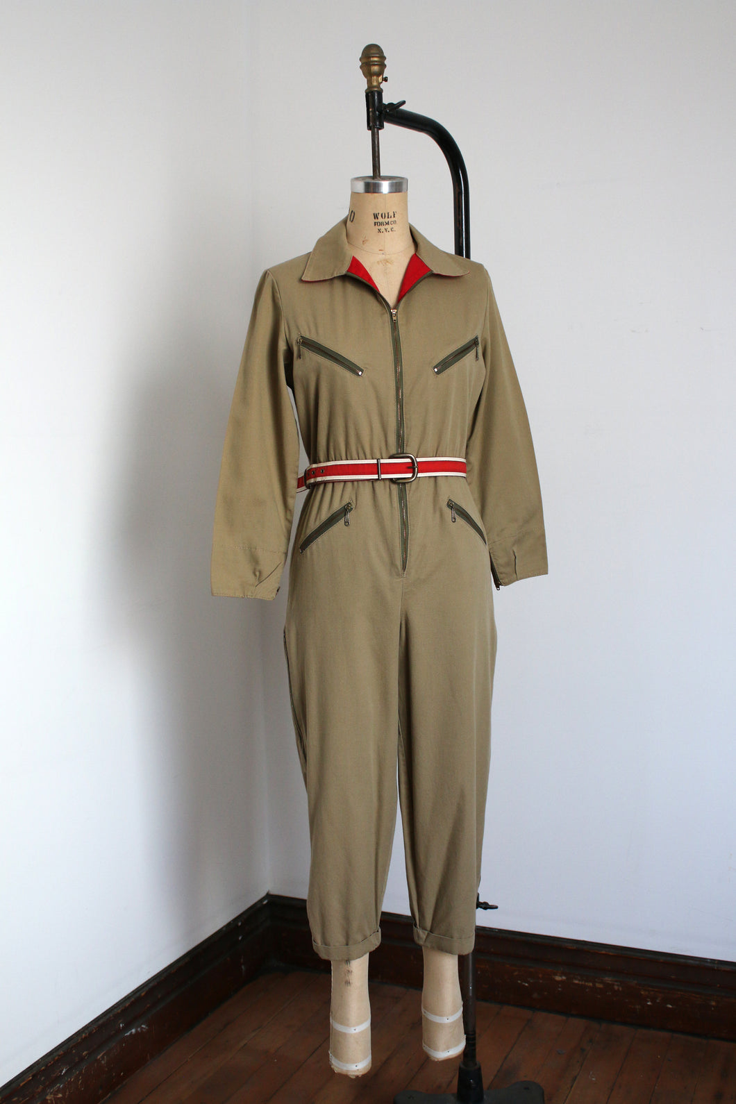 vintage 90s flightsuit inspired jumpsuit {m}