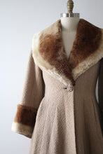 Load image into Gallery viewer, vintage 1950s wool princess coat