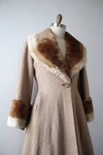 Load image into Gallery viewer, vintage 1950s wool princess coat