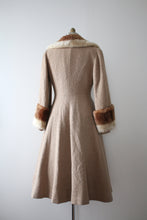 Load image into Gallery viewer, vintage 1950s wool princess coat