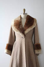 Load image into Gallery viewer, vintage 1950s wool princess coat