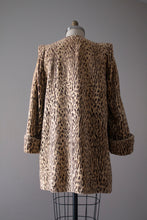 Load image into Gallery viewer, vintage 1940s faux leopard coat