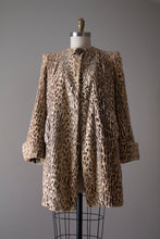 Load image into Gallery viewer, vintage 1940s faux leopard coat