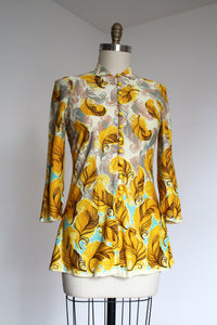 vintage 1930s feather blouse {m}