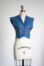 Load image into Gallery viewer, vintage 1940s felt vest {xs}