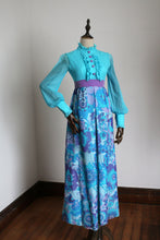 Load image into Gallery viewer, vintage 1960s blue jumpsuit {xxs}