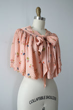 Load image into Gallery viewer, vintage 1930s rayon shawl capelet