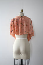 Load image into Gallery viewer, vintage 1930s rayon shawl capelet