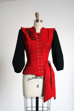Load image into Gallery viewer, vintage 1940s red corduroy jacket
