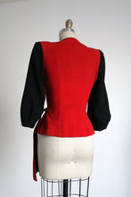 Load image into Gallery viewer, vintage 1940s red corduroy jacket