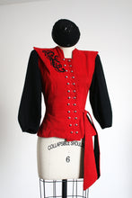 Load image into Gallery viewer, vintage 1940s red corduroy jacket