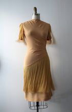 Load image into Gallery viewer, vintage 1940s tassel dress