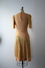 Load image into Gallery viewer, vintage 1940s tassel dress