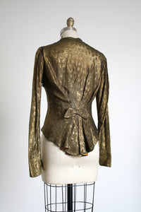 vintage 1930s gold lamé jacket {s}